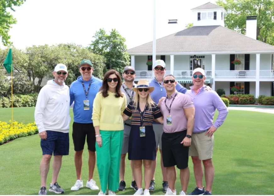 The MOments crew at Augusta National
